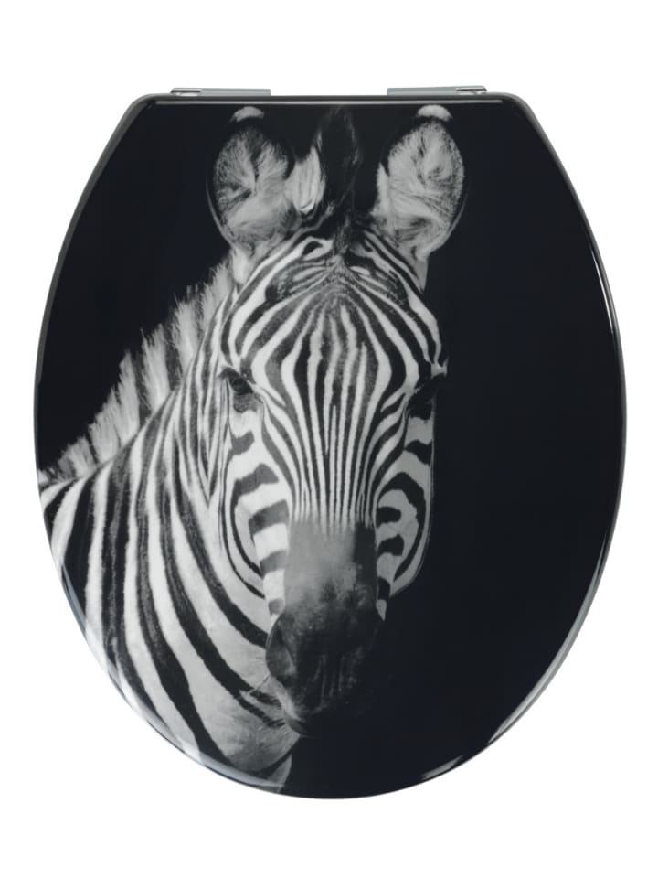 Wenko WC-Sitz Duroplast Zebra , WC-Sitz Duroplast Mod. Zebra in Mehrfarbig günstig kaufen onesize
