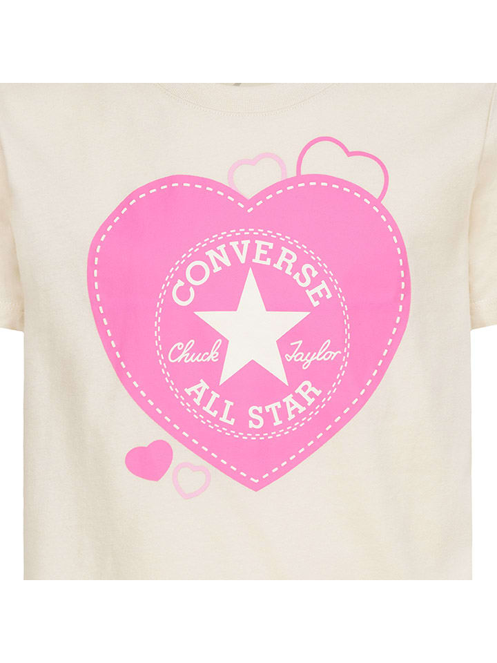 Converse Shirt in Creme/ Pink günstig kaufen