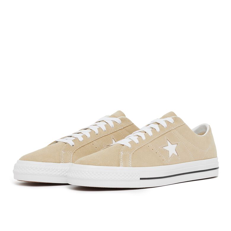 Converse One Star Pro Classic Suede oat milk/white/black