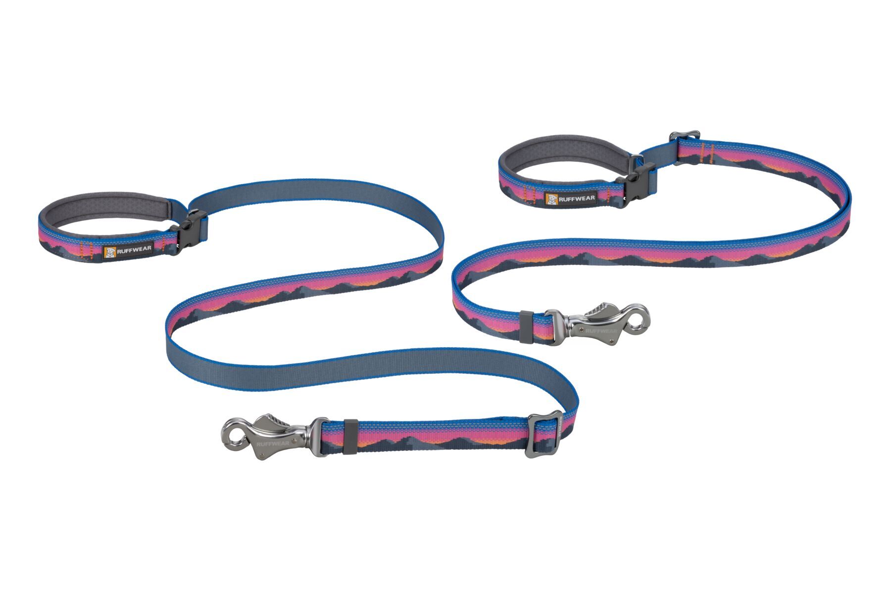 Ruffwear Hundeleinen Ruffwear Verstellbare Hundeleine Crag EX™ blau/ türkis/ rosa