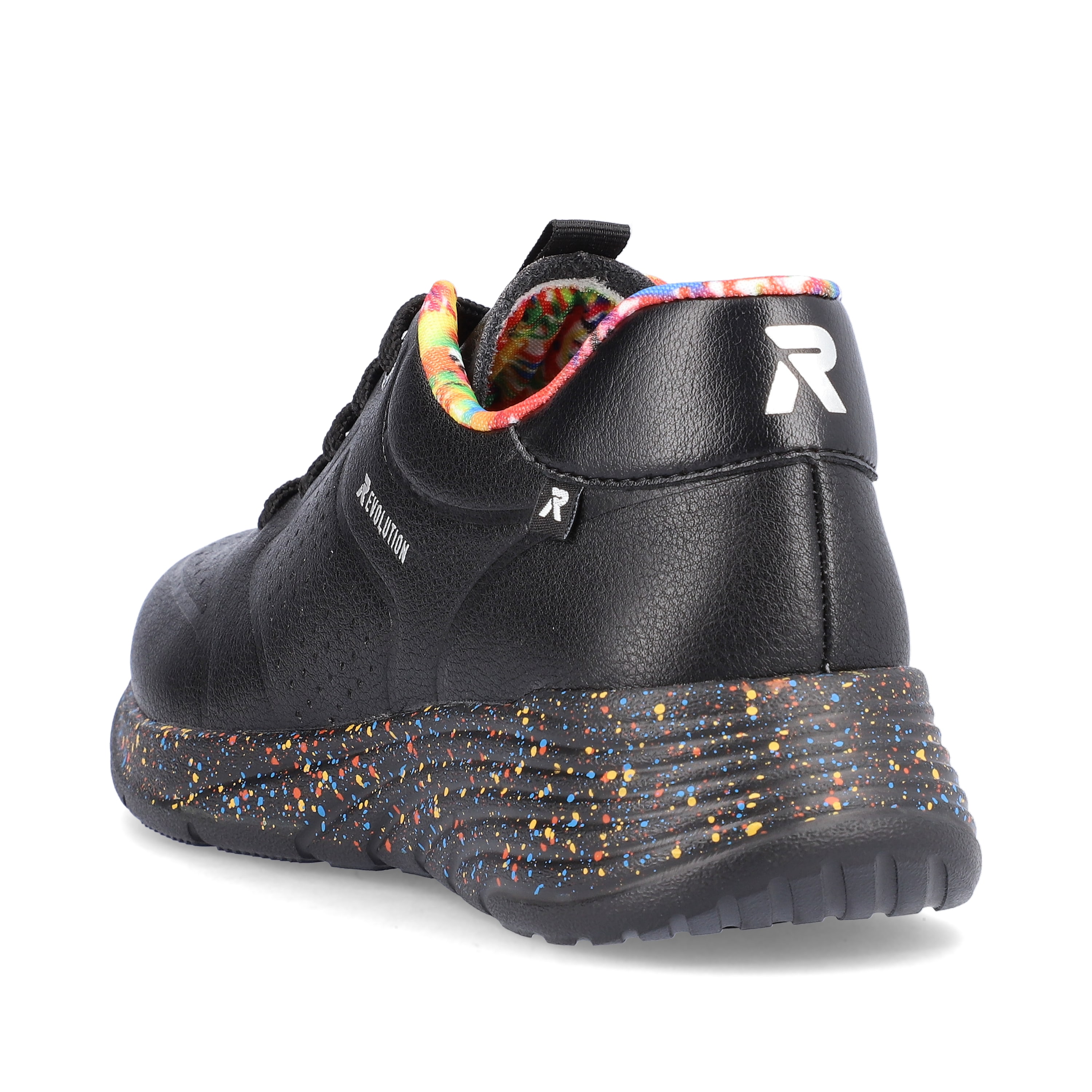 Rieker Damen Sneaker Low urban-black rainbow