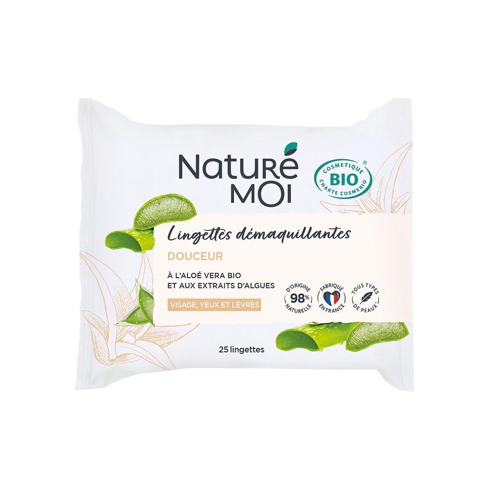 naturé moi Lingettes démaquillantes x25 Nettoyant visage