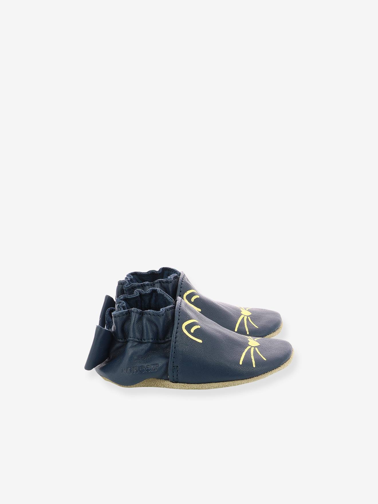 Robeez Mädchen Baby Krabbelschuhe GOLDY CAT ROBEEZ, Hausschuhe - marine