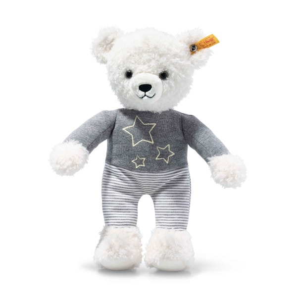 Light at Night Knuffi Teddybär, 30 cm, weiß