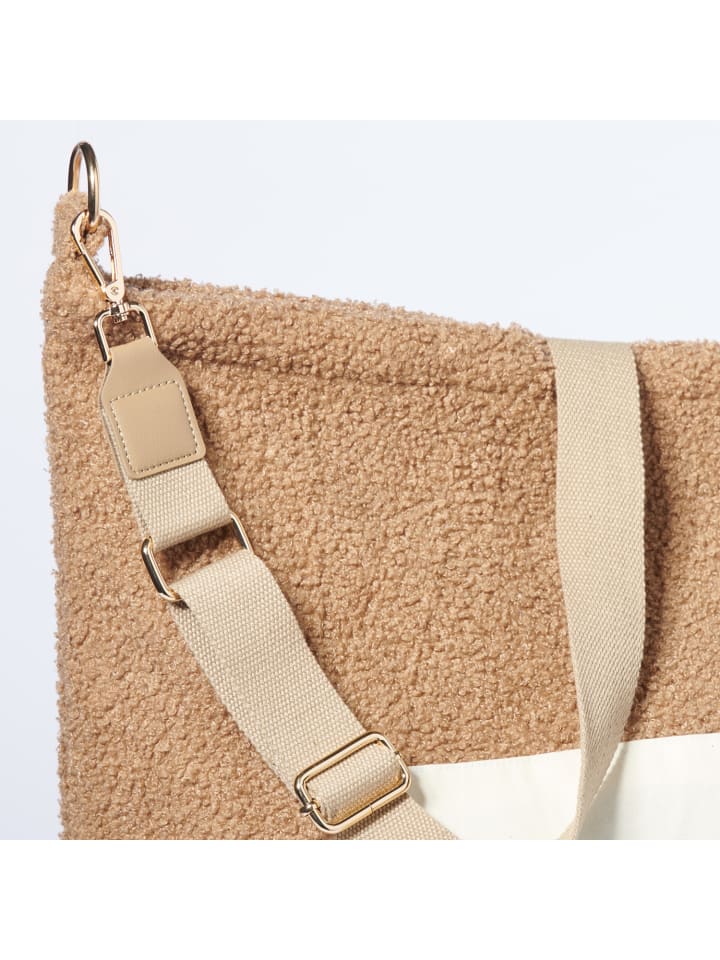 nordic coast company  Mom Bag Wickeltasche Teddy Beige günstig kaufen onesize