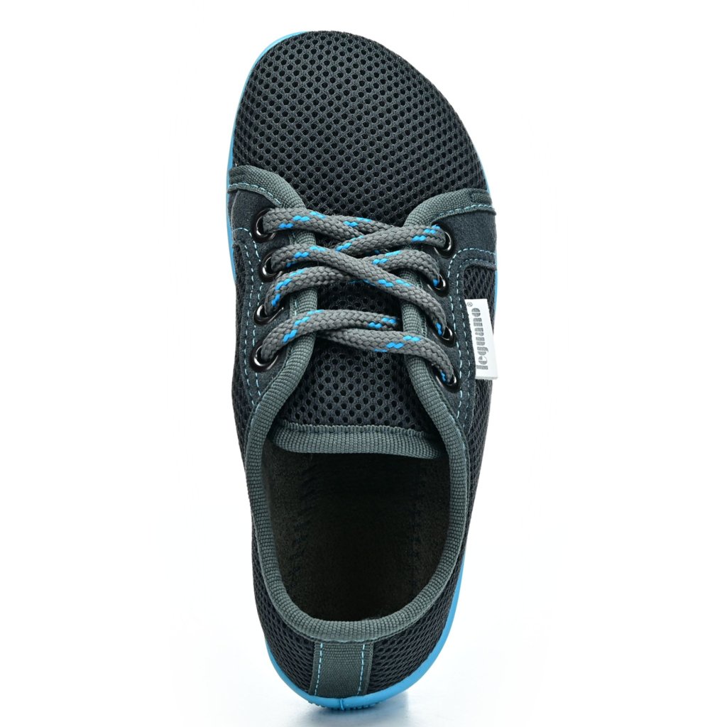 Leguano Leguanito Aktiv Anthrazit mit Türkis Barfußsneakers