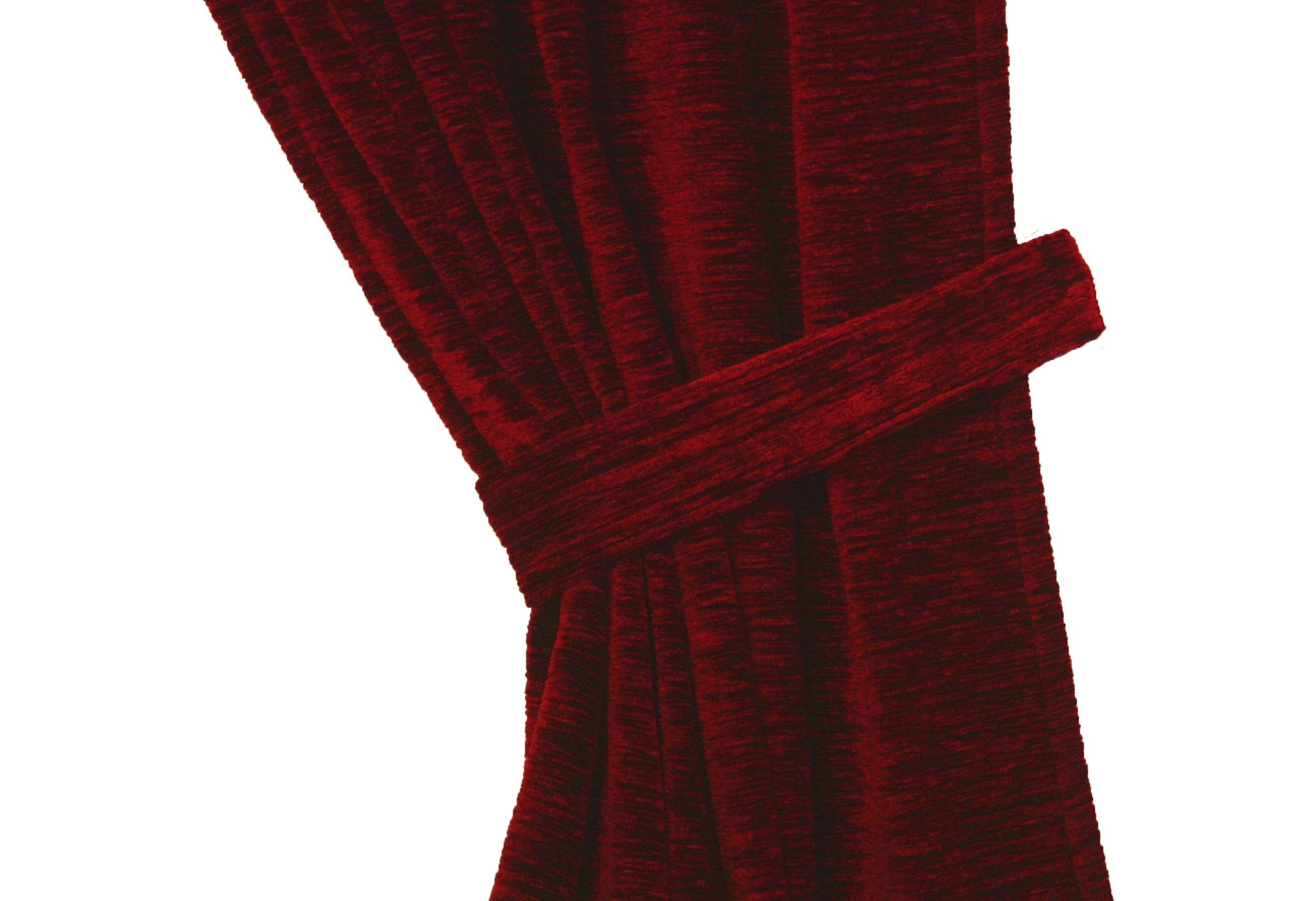 Raffhalter Thermo-Chenille 288g/m², Wirth, Gardinen, (2-tlg)