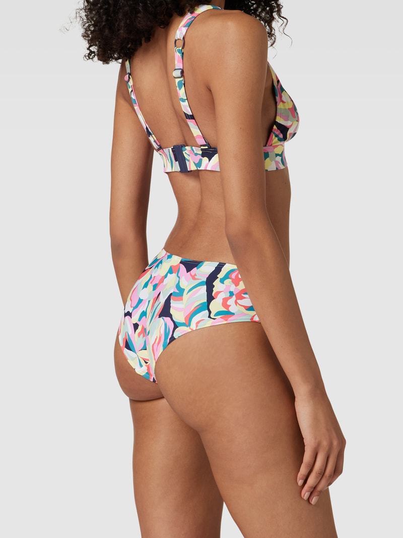 Bikini-Set mit Allover-Muster Modell 'CARILO' in marineblau