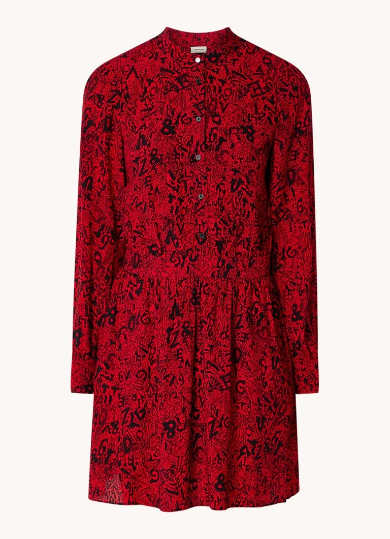 Robe tunique courte Refla Zadig&Voltaire avec imprimé