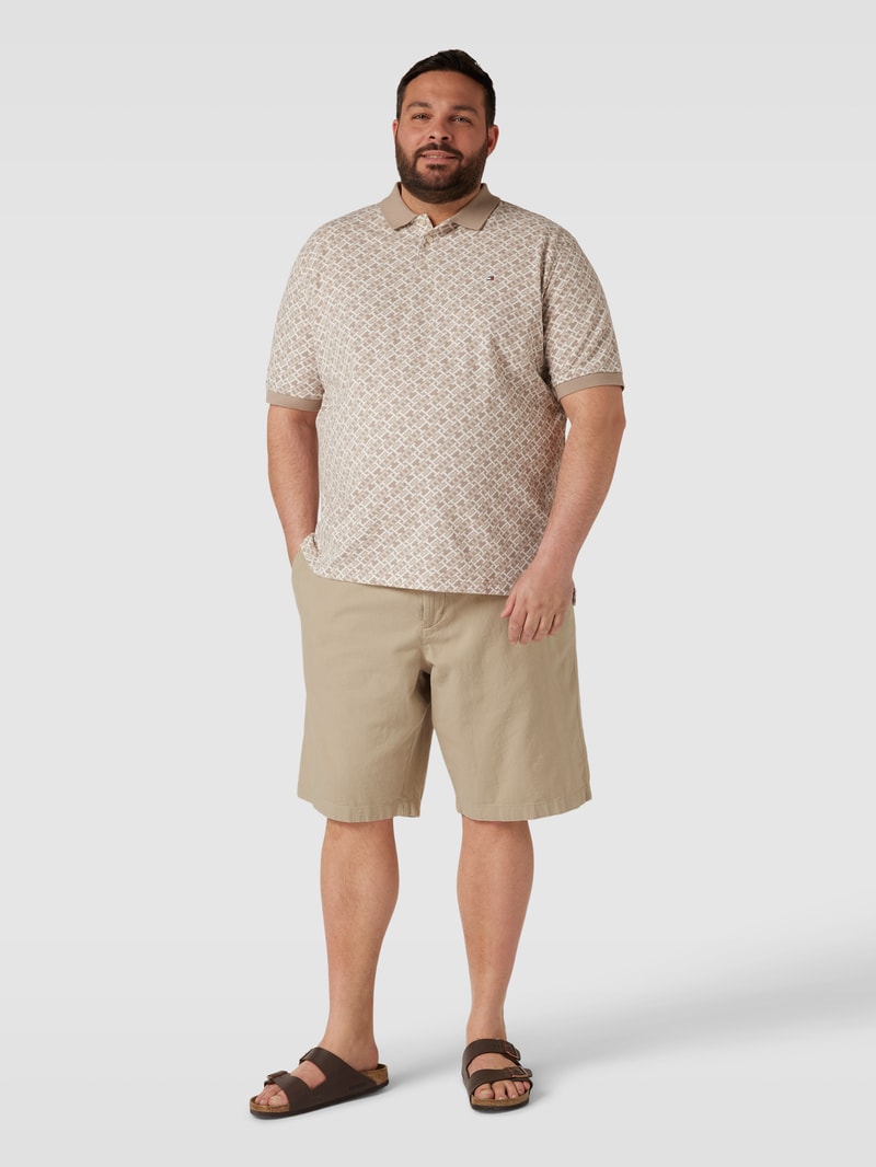 PLUS SIZE Bermudas mit Gesäßtaschen Modell 'Salo' in hellblau