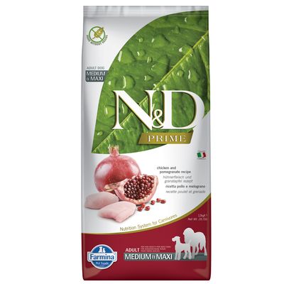 Farmina N&D getreidefrei Adult Medium mit Huhn & Granatapfel
