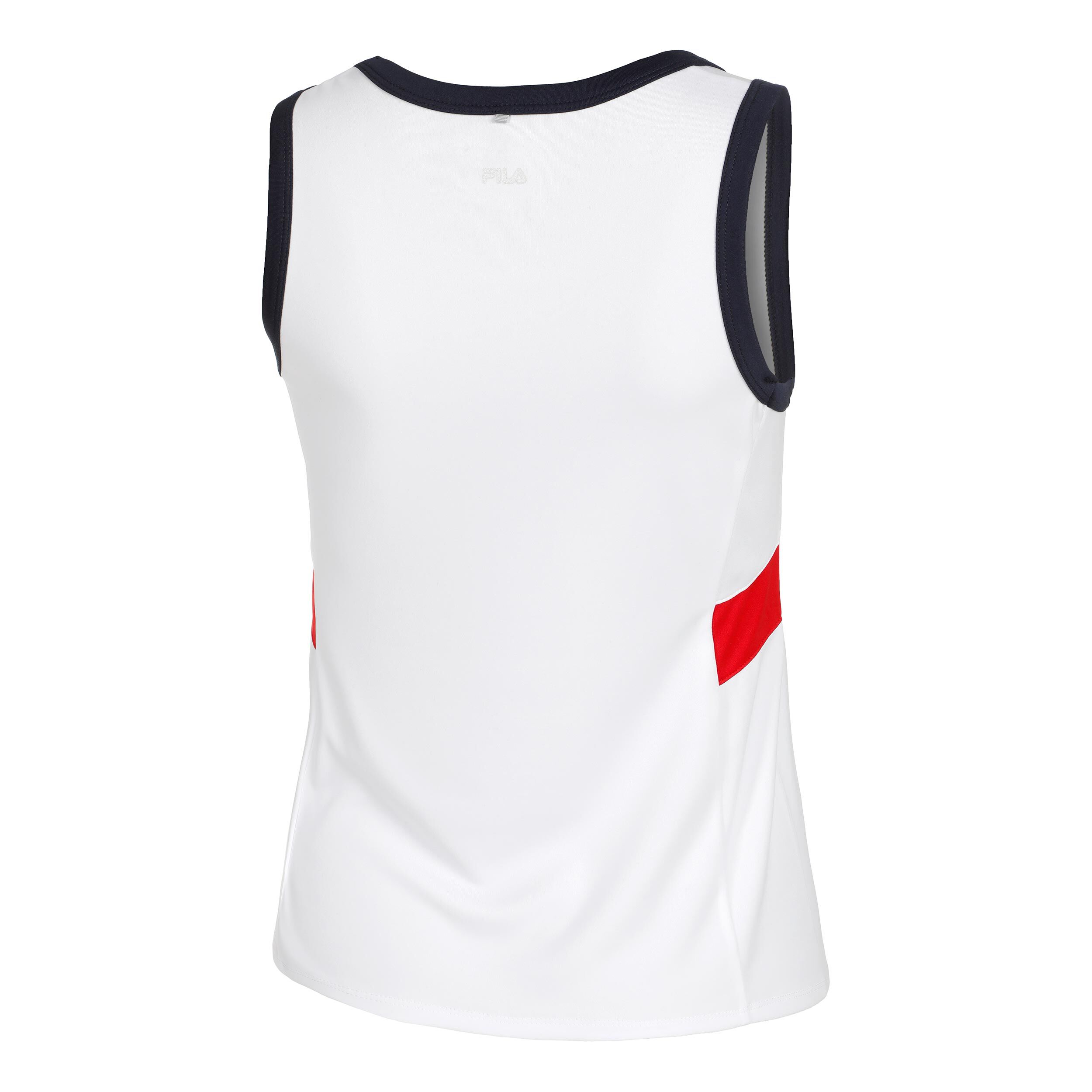 Lissy Tank-Top Damen - Weiß, Dunkelblau