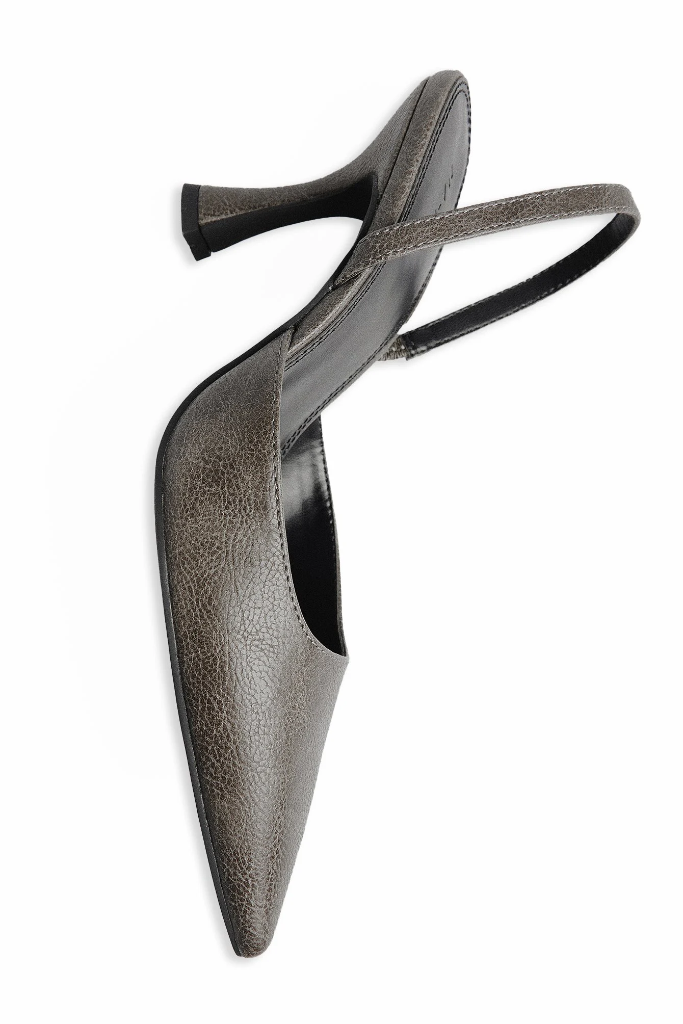 Schmale Sling-Pumps mit Sanduhrform