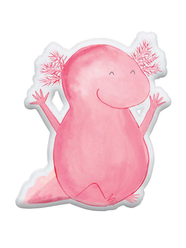 Mr. & Mrs. Panda Kissen Kuscheltier Axolotl Hurra ohne Spruch in Weiß günstig kaufen