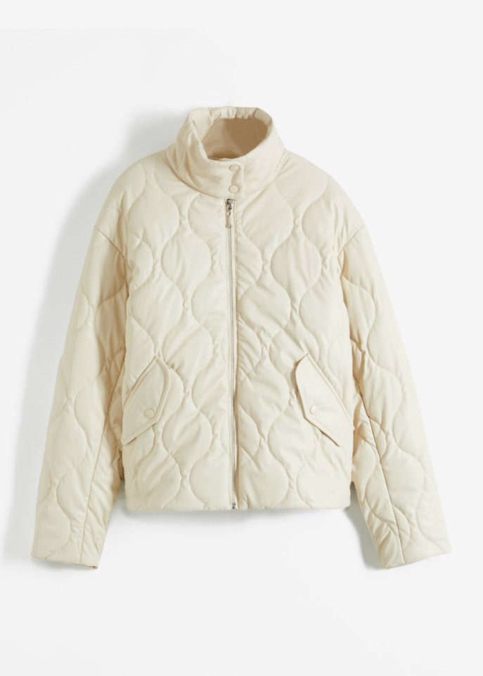 Steppjacke aus Lederimitat