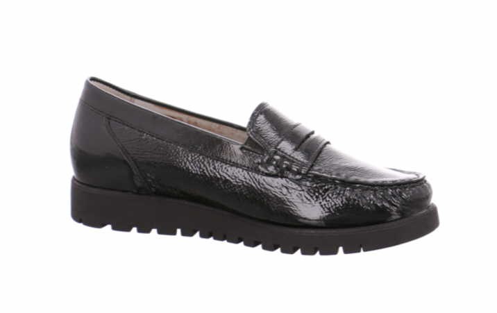 WALDLÄUFER Komfort Slipper schwarz 549002