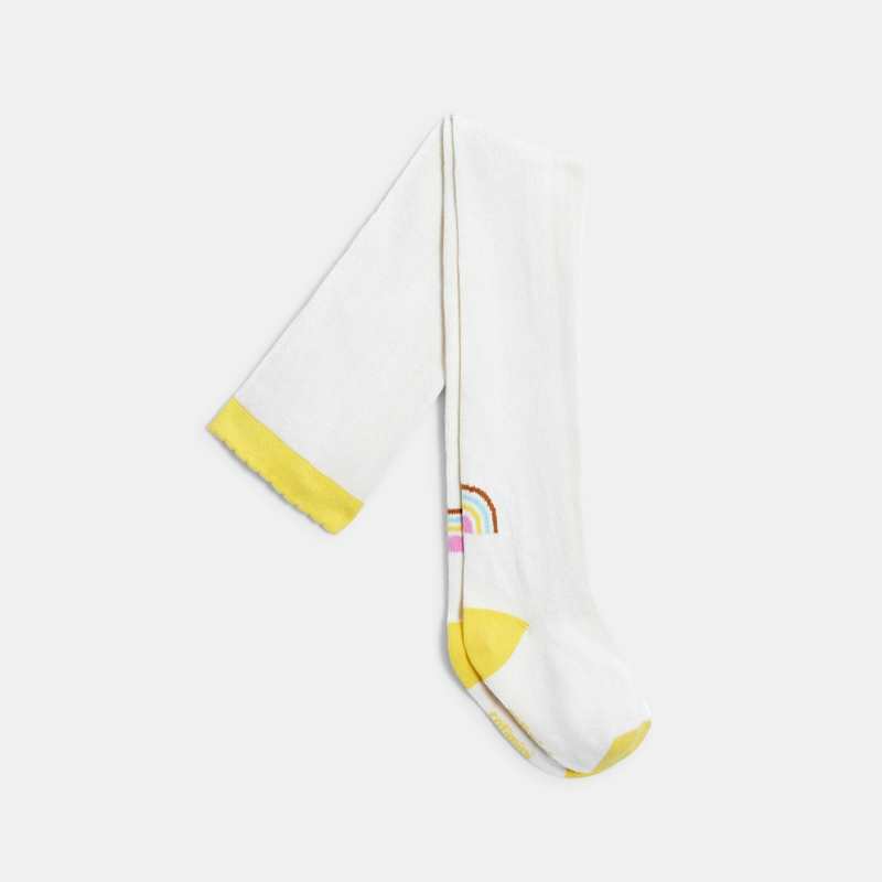 Collant bébé fille écru beige Catimini