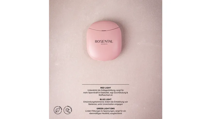 ROSENTAL EMS Gua Sha Light Therapy Tool rosa