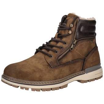 Tom Tailor Schnür Boots in braun