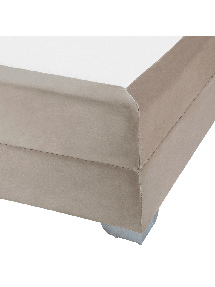 Beliani Boxspring Bett CONSUL in Beige/Silber - (W) 171 x (H) 91 x (L) 212 cm günstig kaufen onesize