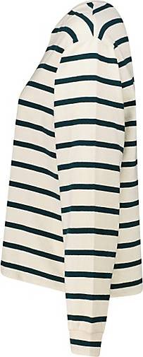 Marc O' Polo DENIM Damen Langarmshirt aus Bio-Baumwolle Oversized Fit