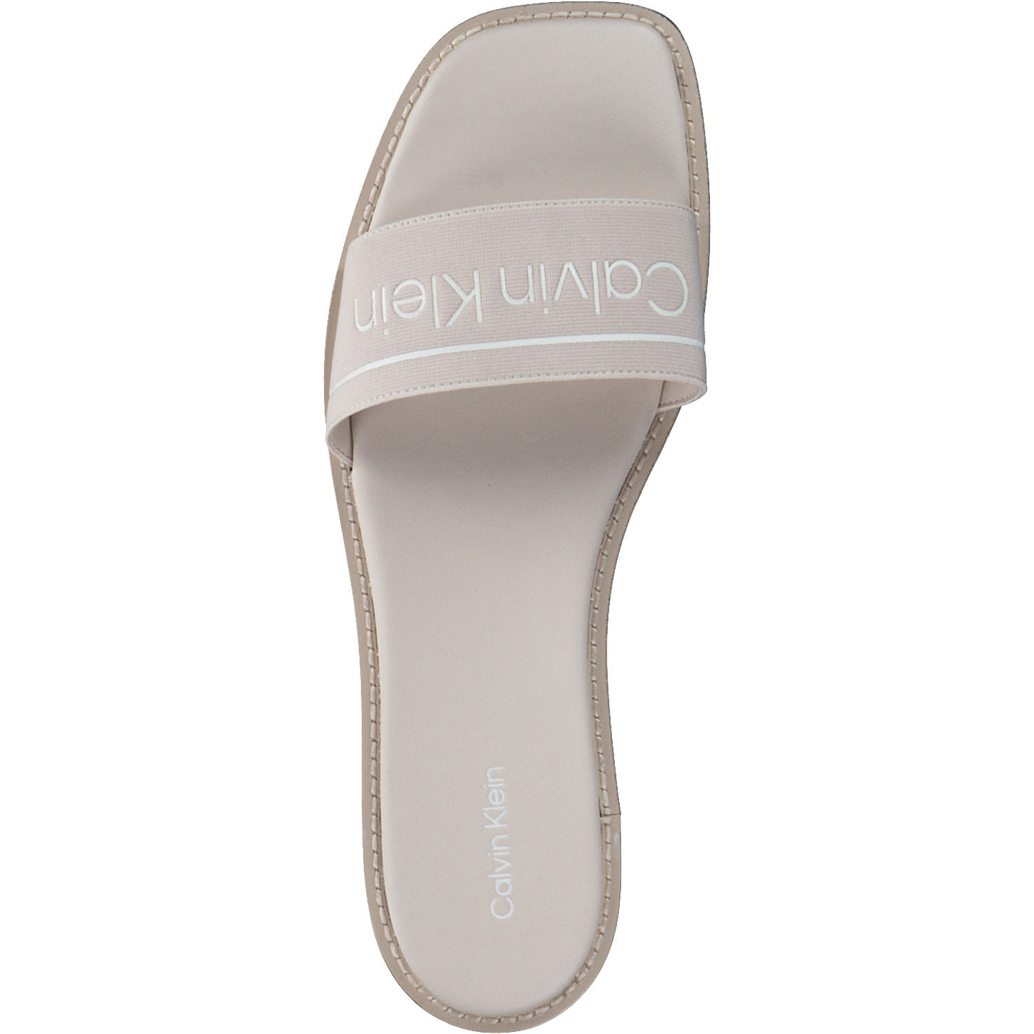 Calvin Klein HW0HW00817, Plateau-Pantoletten, Damen, Crystal grey