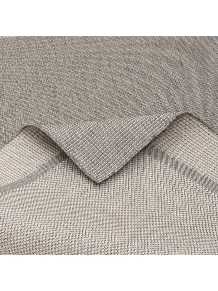 Pergamon In & Outdoor Teppich Natur Valencia Bordüre in Antraciet günstig kaufen