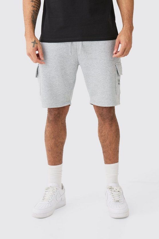 Lockere mittellange Man-Dash Cargo-Shorts