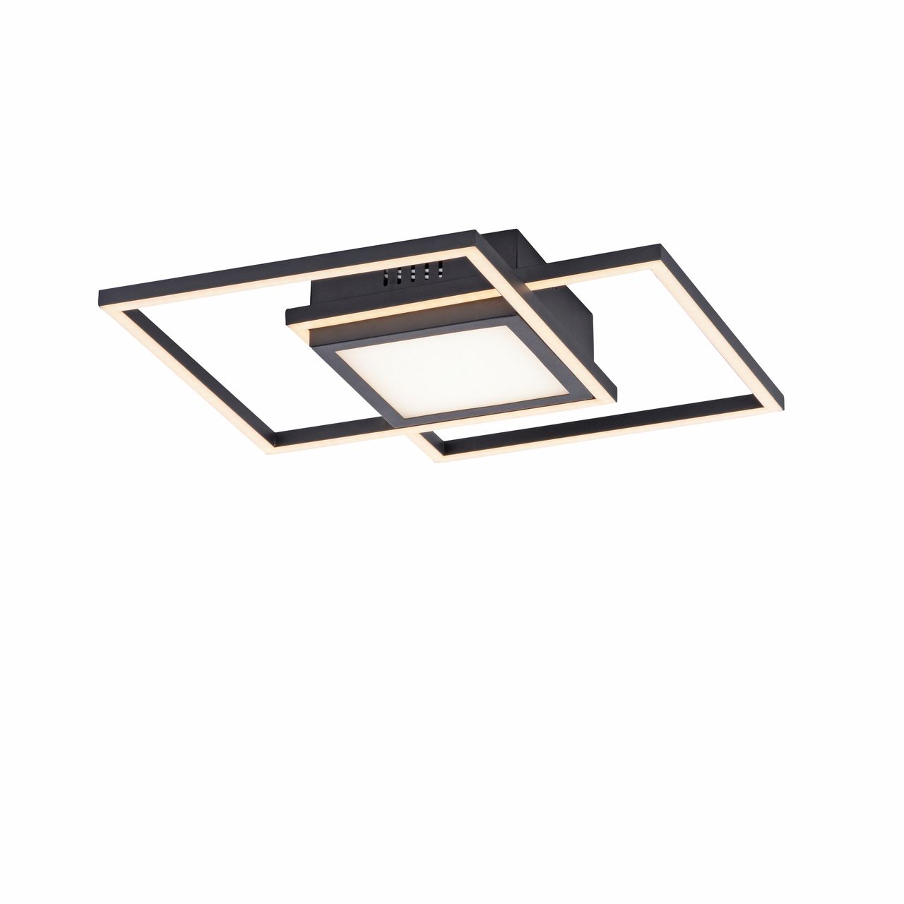 JUST LIGHT LED Deckenleuchte ASMIN, separat steuerbar, IP20, Schwarz
