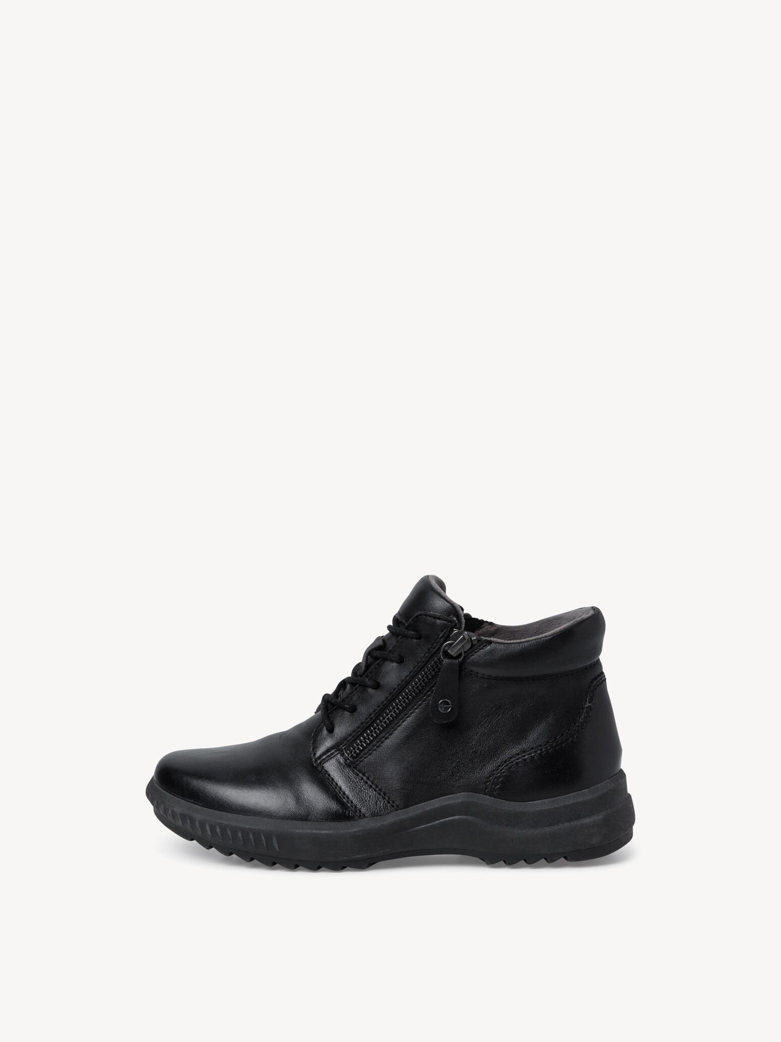 Bottine en cuir - noir