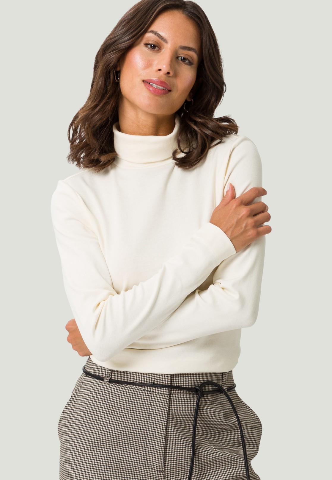 Basic Shirt mit Rollkragen