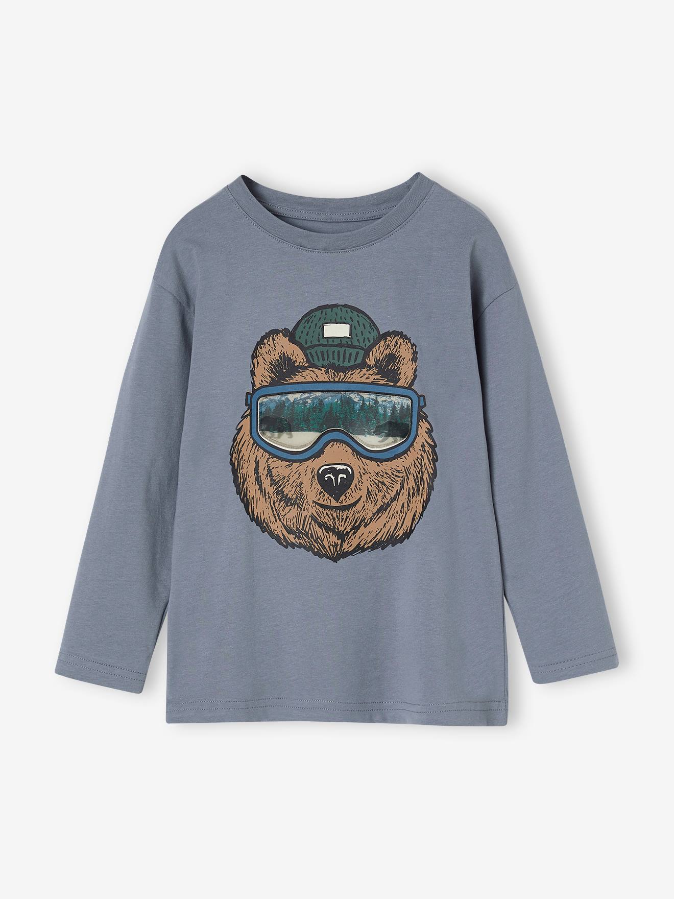 Vertbaudet Jungen Shirt mit Recycling-Baumwolle - graublau