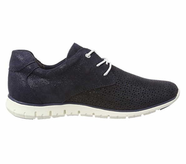 MARCO TOZZI Freizeit Schnürer blau navy metallic