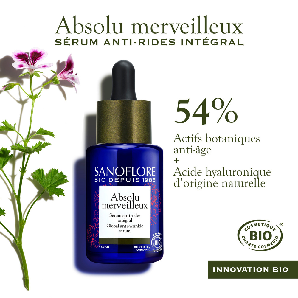 Sanoflore Absolu merveilleux Sérum anti-rides intégral certifié Bio