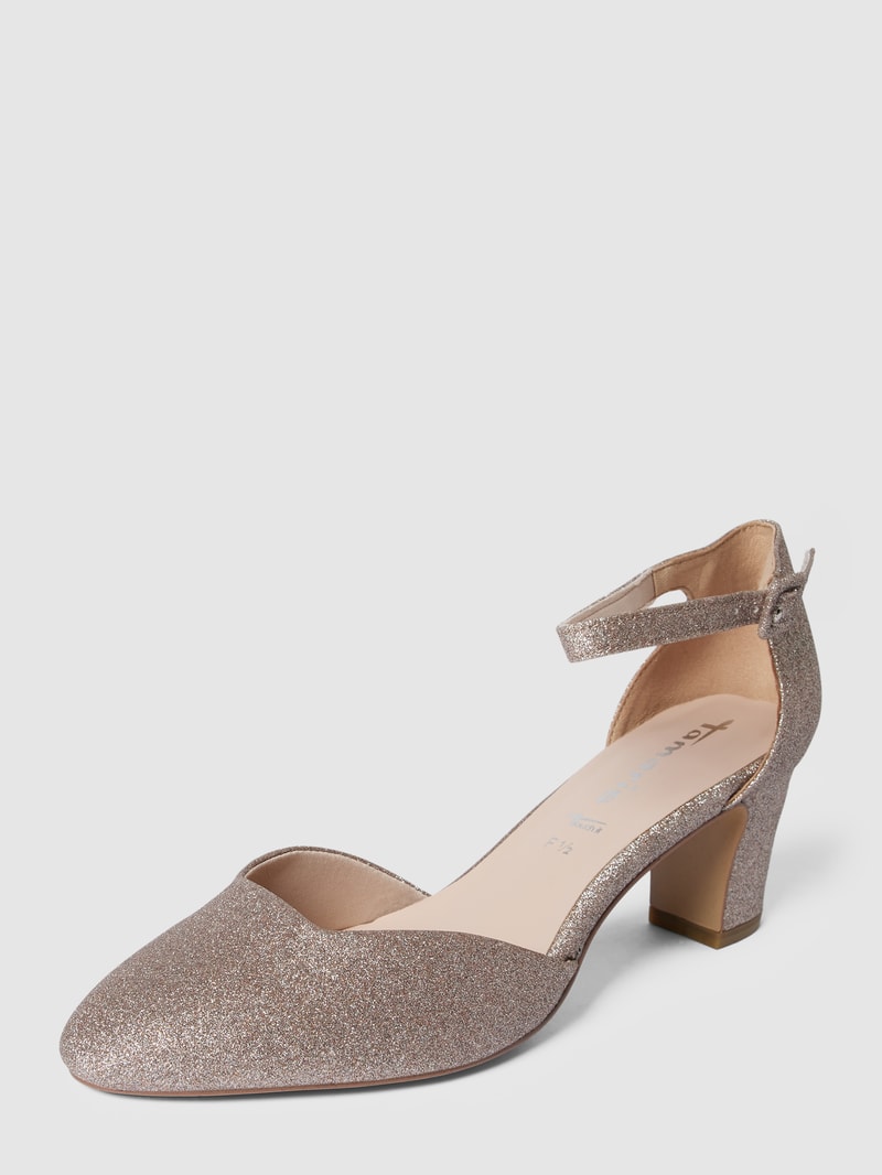Pumps mit Dornschließe in rosé