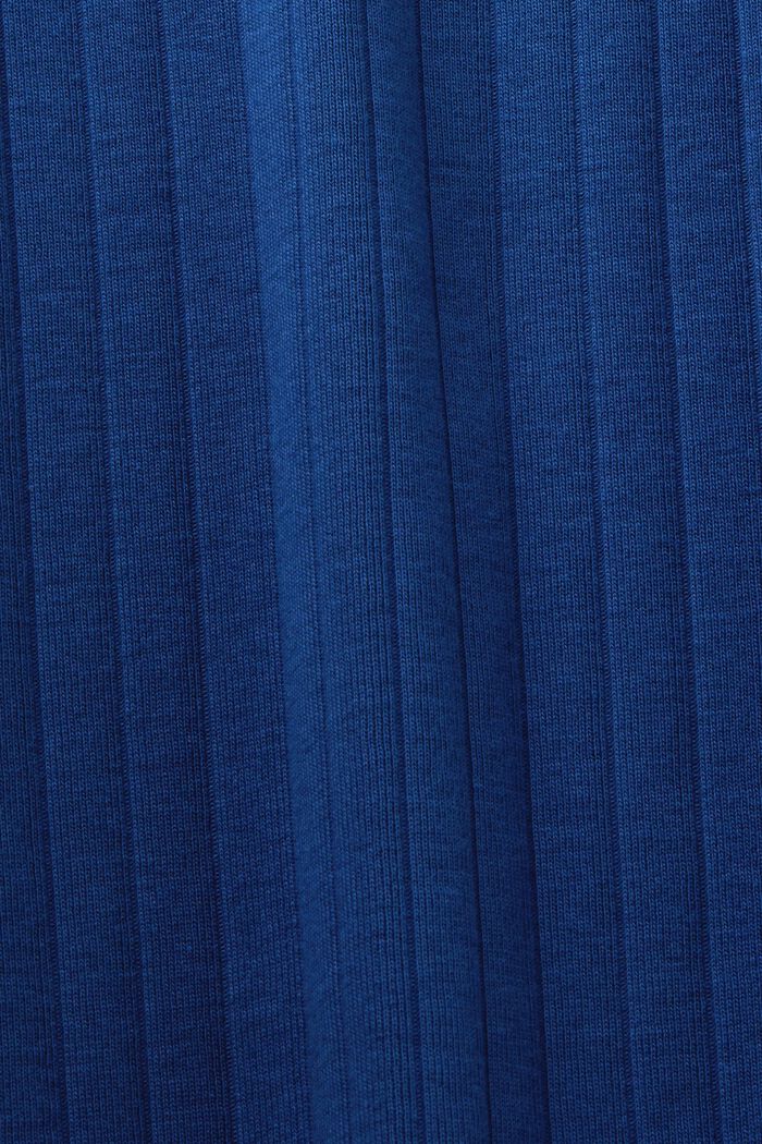 Midikleid aus geripptem Jersey