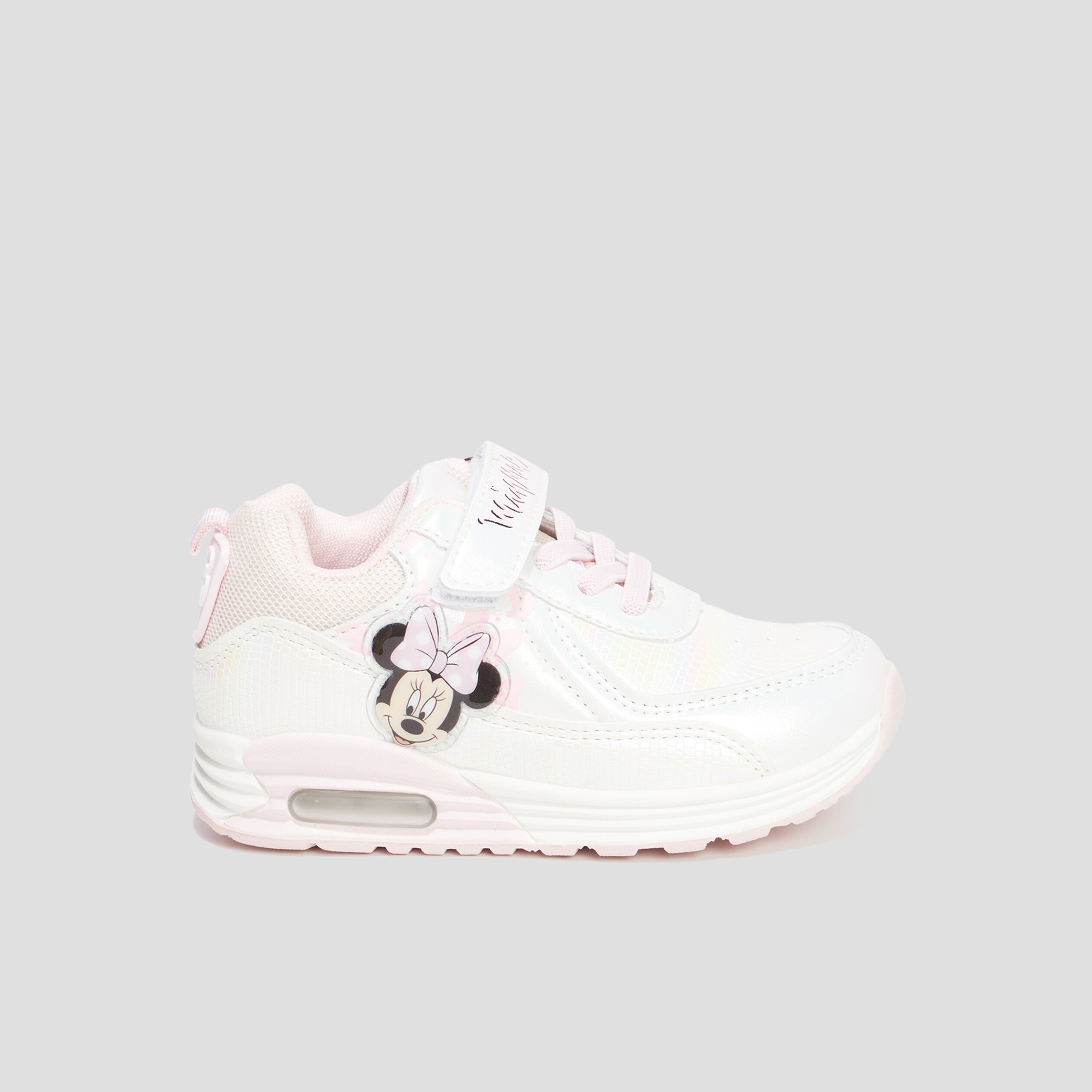 Baskets running lumineuses Minnie rose fille | La Halle