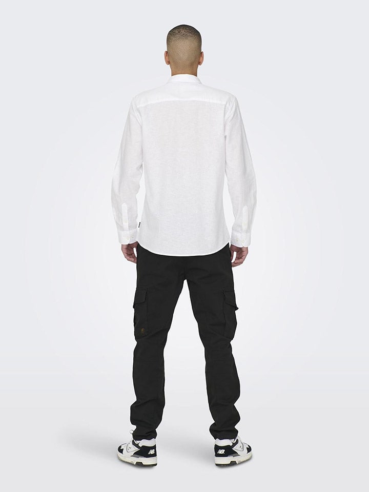 ONLY & SONS Hemd - Slim fit - in Weiß günstig kaufen