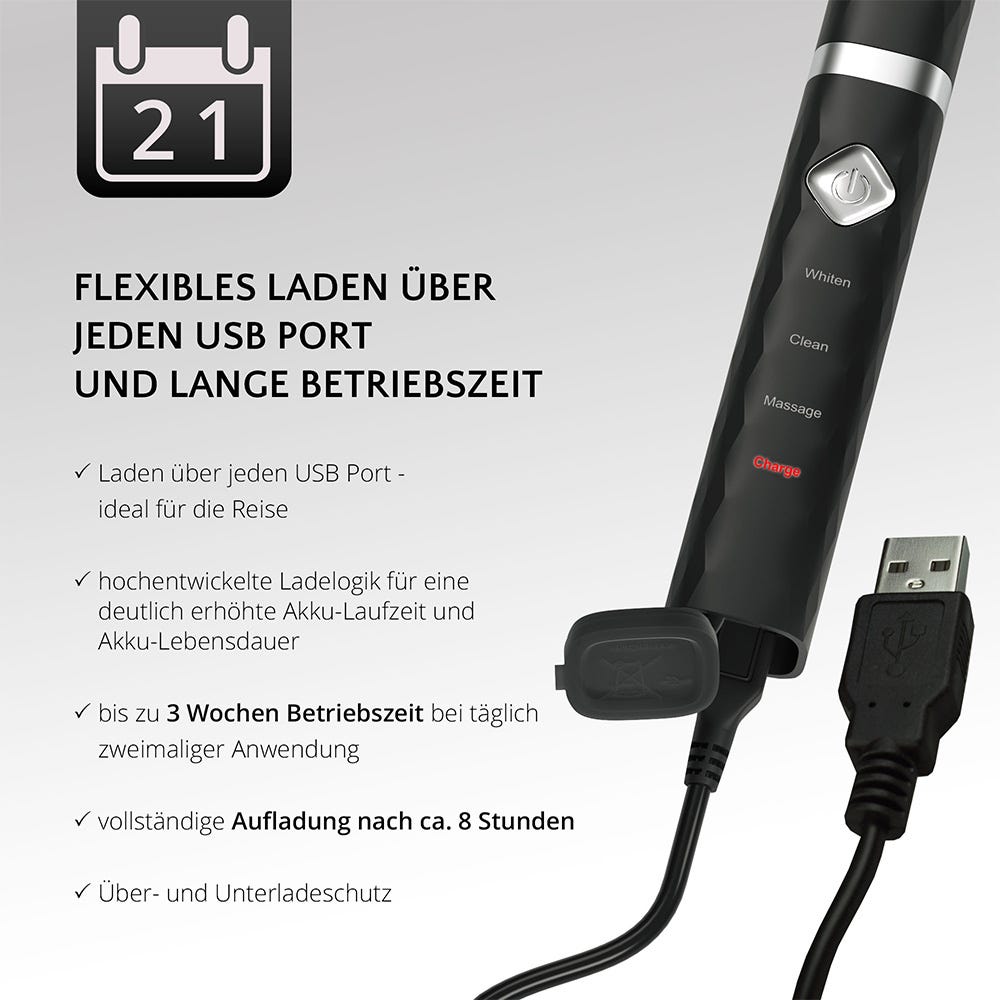 Ailoria Flash Travel Set Schallzahnbürste Schwarz