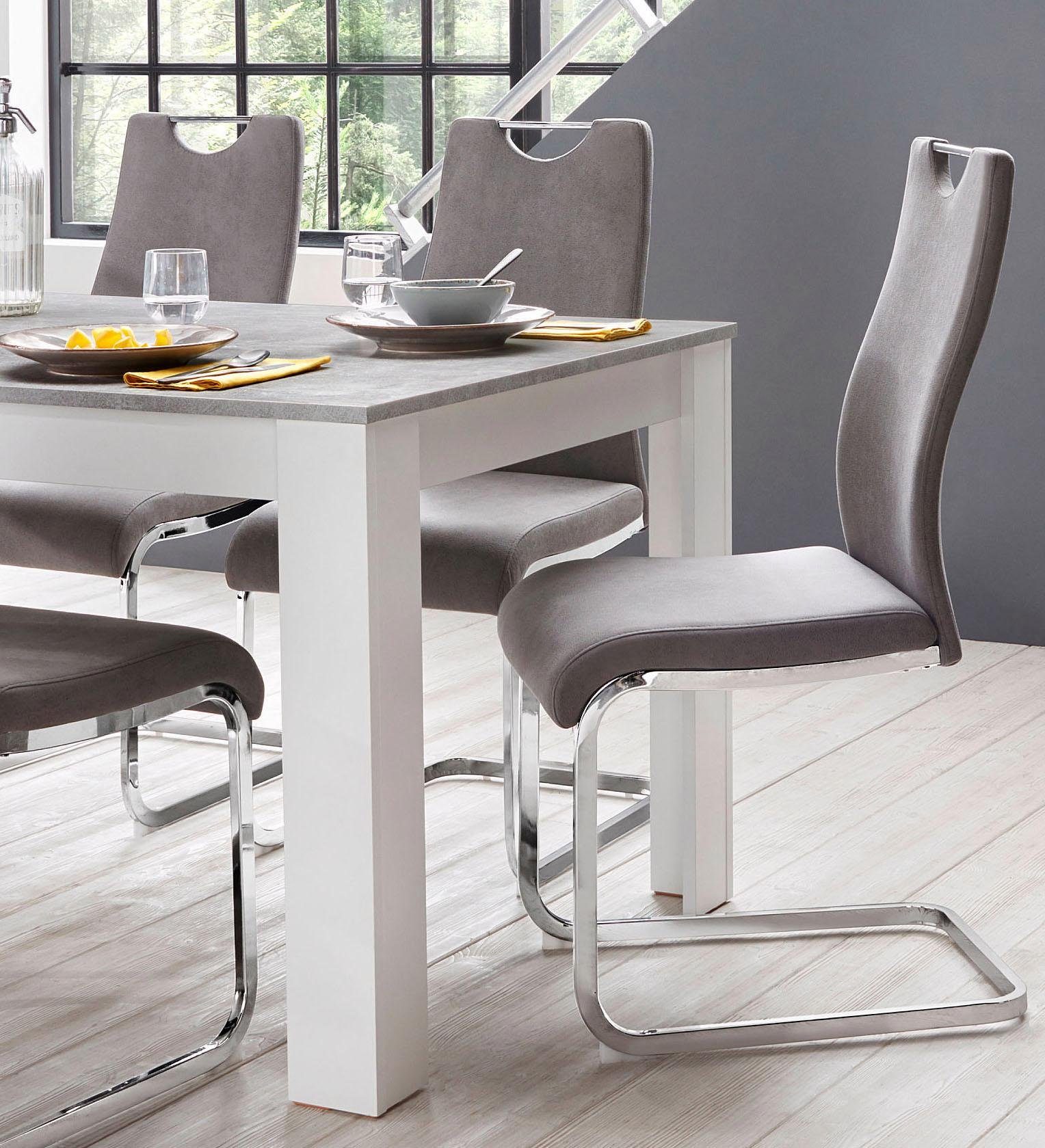 Homexperts Essgruppe Zabona, (Set, 5-tlg), 4 Stühle und 1 Tisch