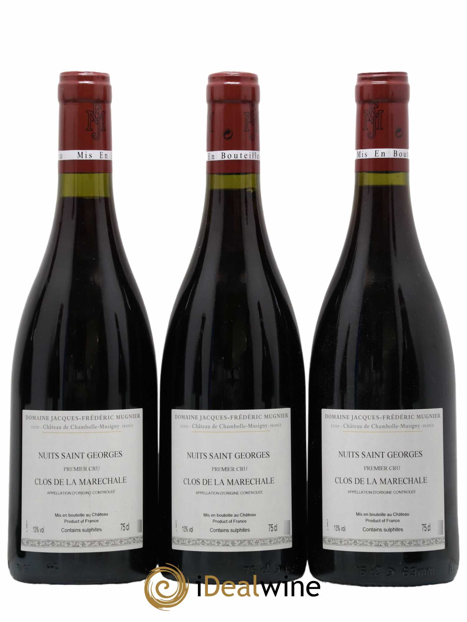 Nuits Saint-Georges 1er Cru Clos de La Maréchale Jacques-Frédéric Mugnier  2017 - Lot de 6 Bouteilles