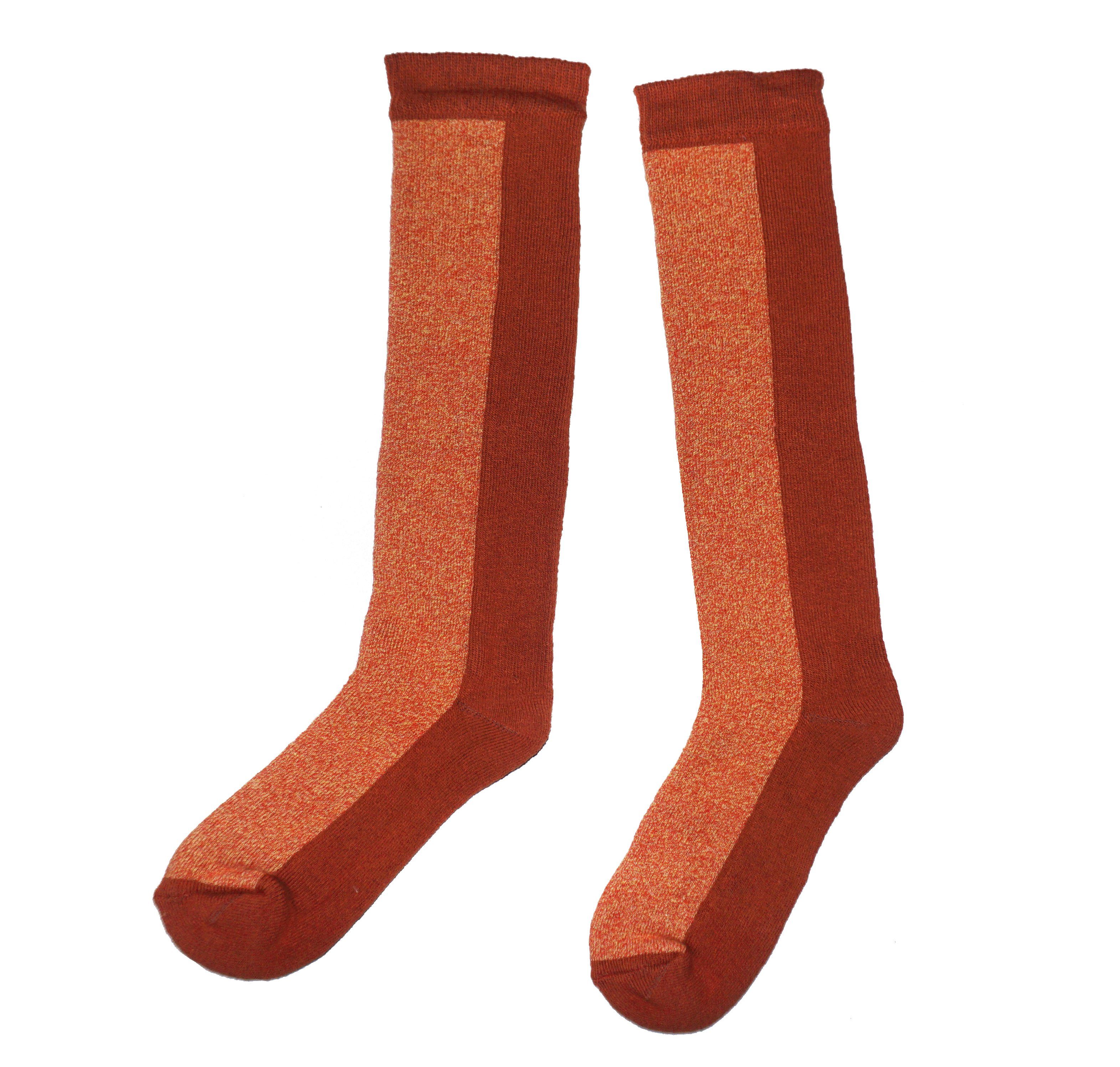 WERI SPEZIALS Strumpfhersteller GmbH Kniestrümpfe Kinder Plüsch Kniestrümpfe Voll Frottee Thermo >>Duo<< aus Baumwolle