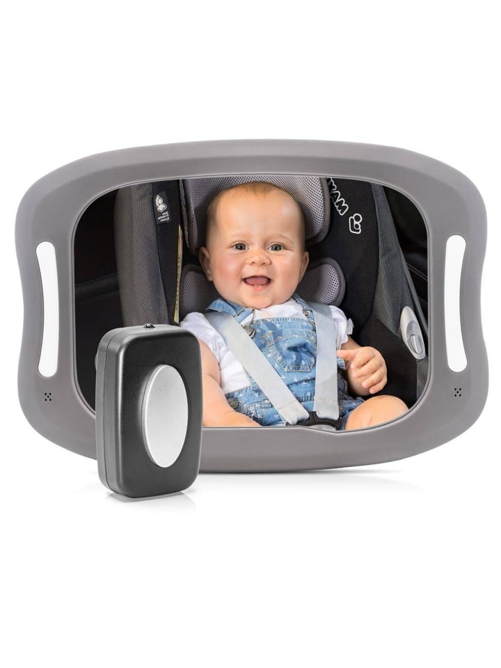 Reer BabyView LED Auto-Sicherheitsspiegel mit Licht in Grau ab 0 Monate günstig kaufen onesize