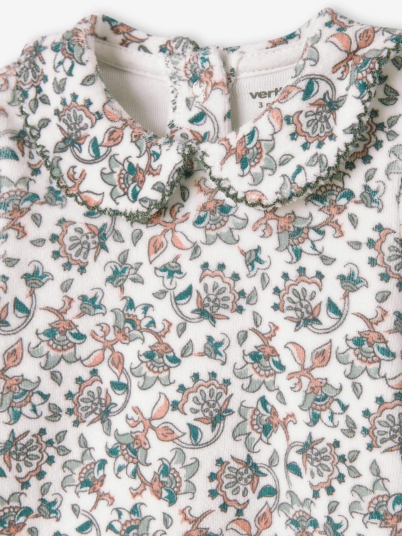 Lot de 2 pyjamas en velours bébé fille lot ivoire