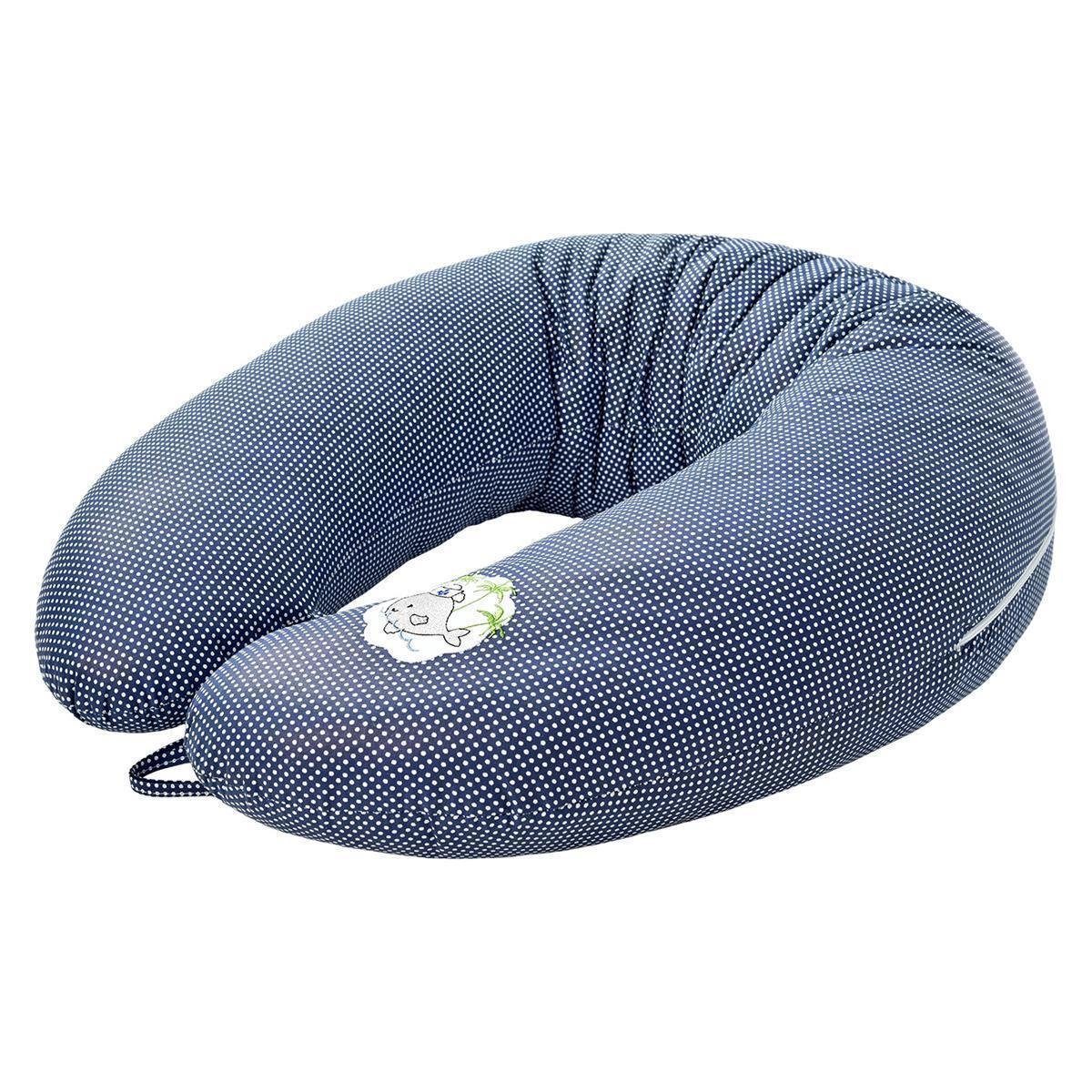 SEI Design Stillkissen Seitenschläferkissen Babynestchen mit EPS Mikroperlen, Schwangerschaftskissen mit Bezug, Bezug 100% Baumwolle