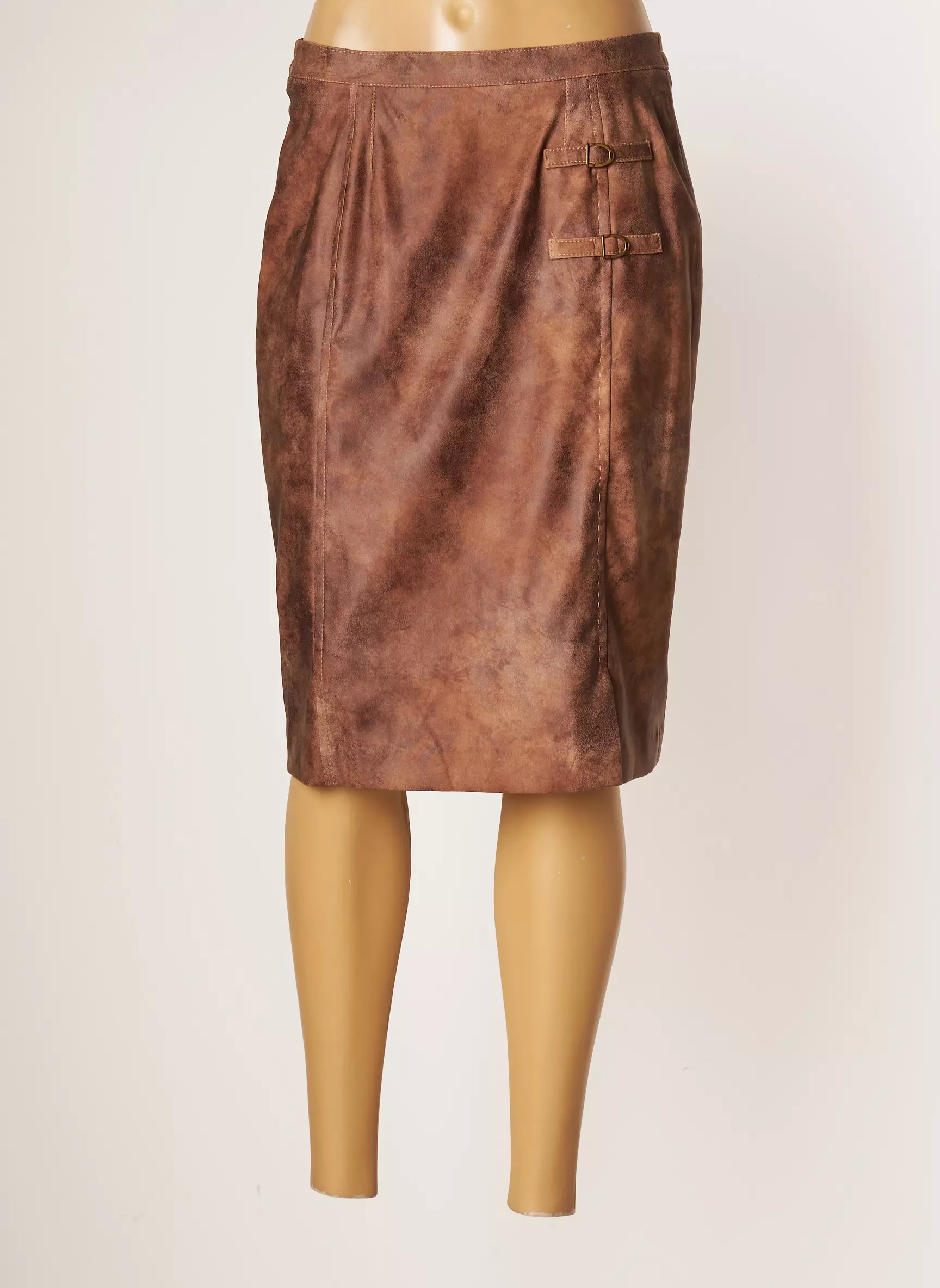 Jumfil Jupes Mi Longues Femme couleur marron