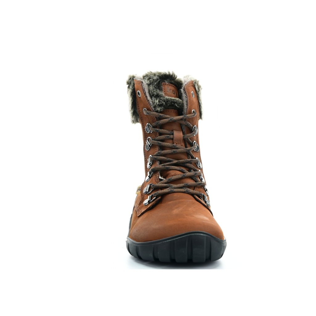 Koel4kids Levi Tex Lambswool Chocolate Winterbarfußstiefeletten