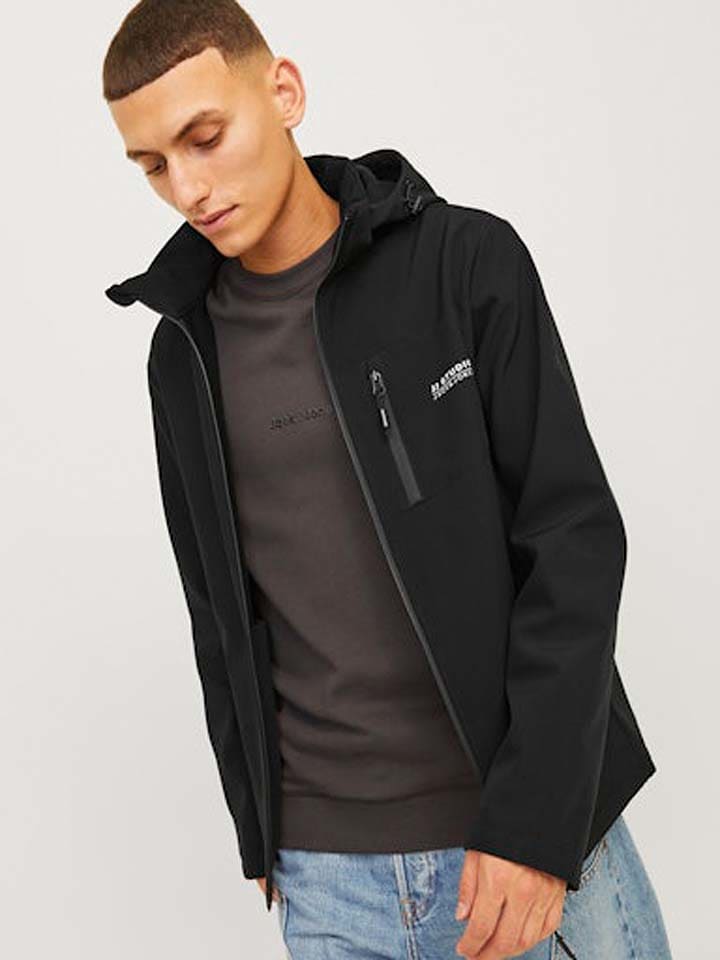 Jack & Jones Softshelljacke in Schwarz günstig kaufen