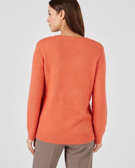 Pull maille chaude fantaisie, manches longues Thermolactyl