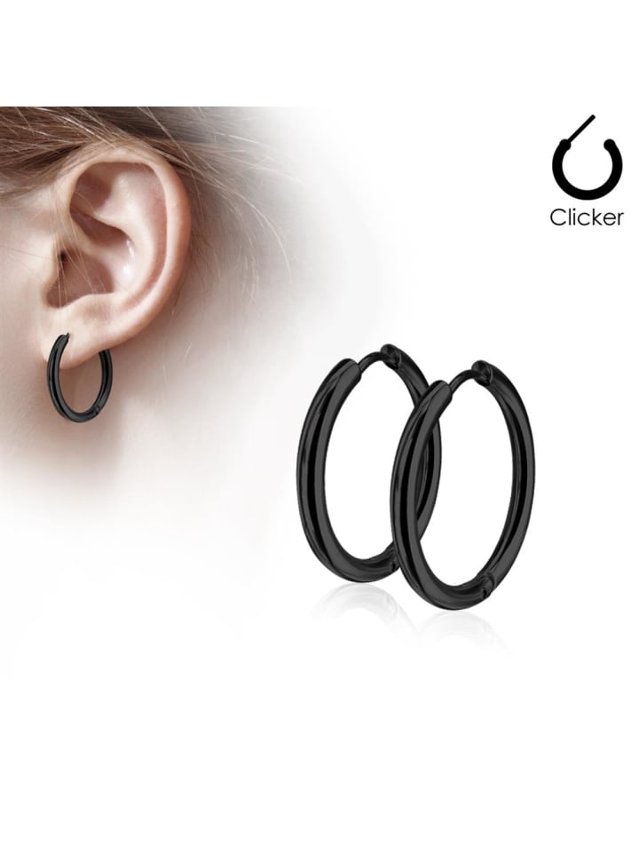 Bungsa Ohrstecker in Schwarz günstig kaufen onesize